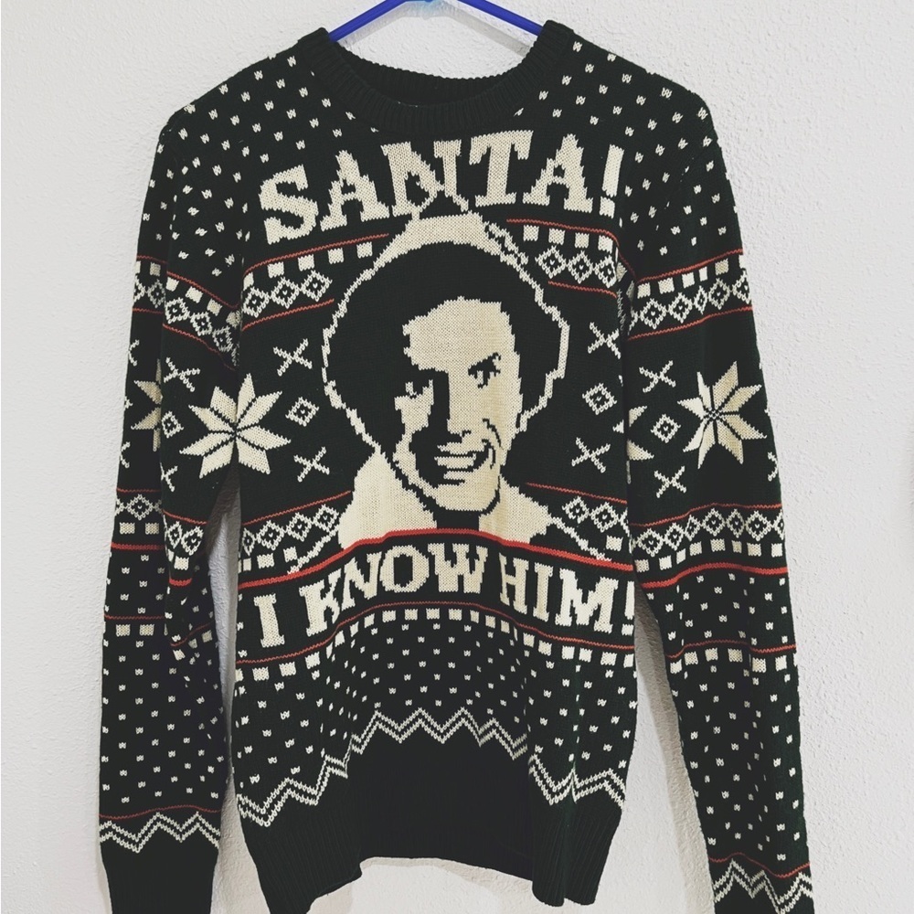 -🎄Elf (Will Ferrell) Ugly Christmas sweater -Men’s small
Santa - I know him!